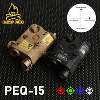 Tactical PEQ 15 PEQ-15 Airsoft Red Dot Green Blue Laser Indicator Surefir M600 M300 Flashlight Weapon Light Dual Control Switch