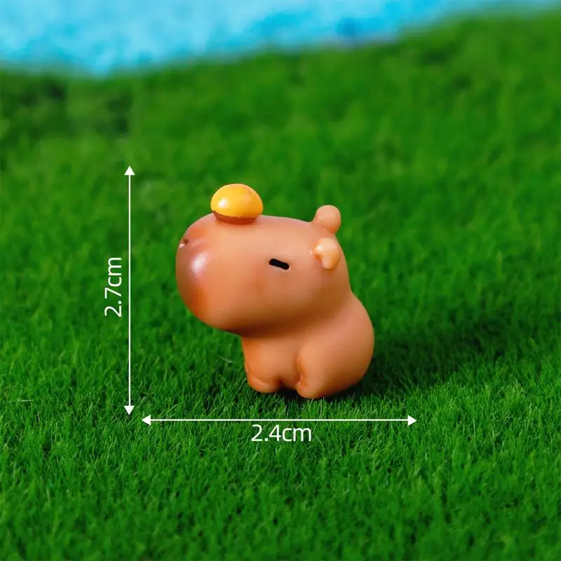 10p c s Miniatur Capybara Paradies Figur kreative und niedliche Capybara Puppe Dekoration Zubehör Auto Desktop Ornamente