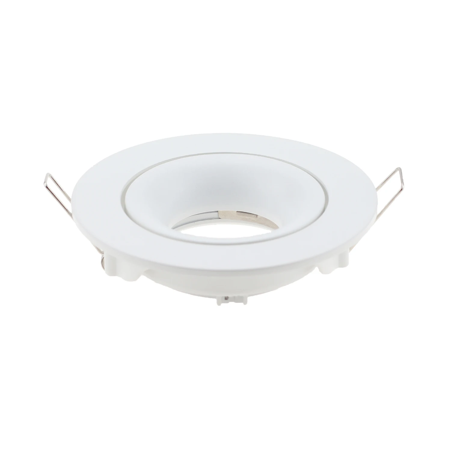 Alloggiamento GU10 bianco e nero raccordo plafoniera regolabile cornice da incasso rotonda GU10 Lampu Siling