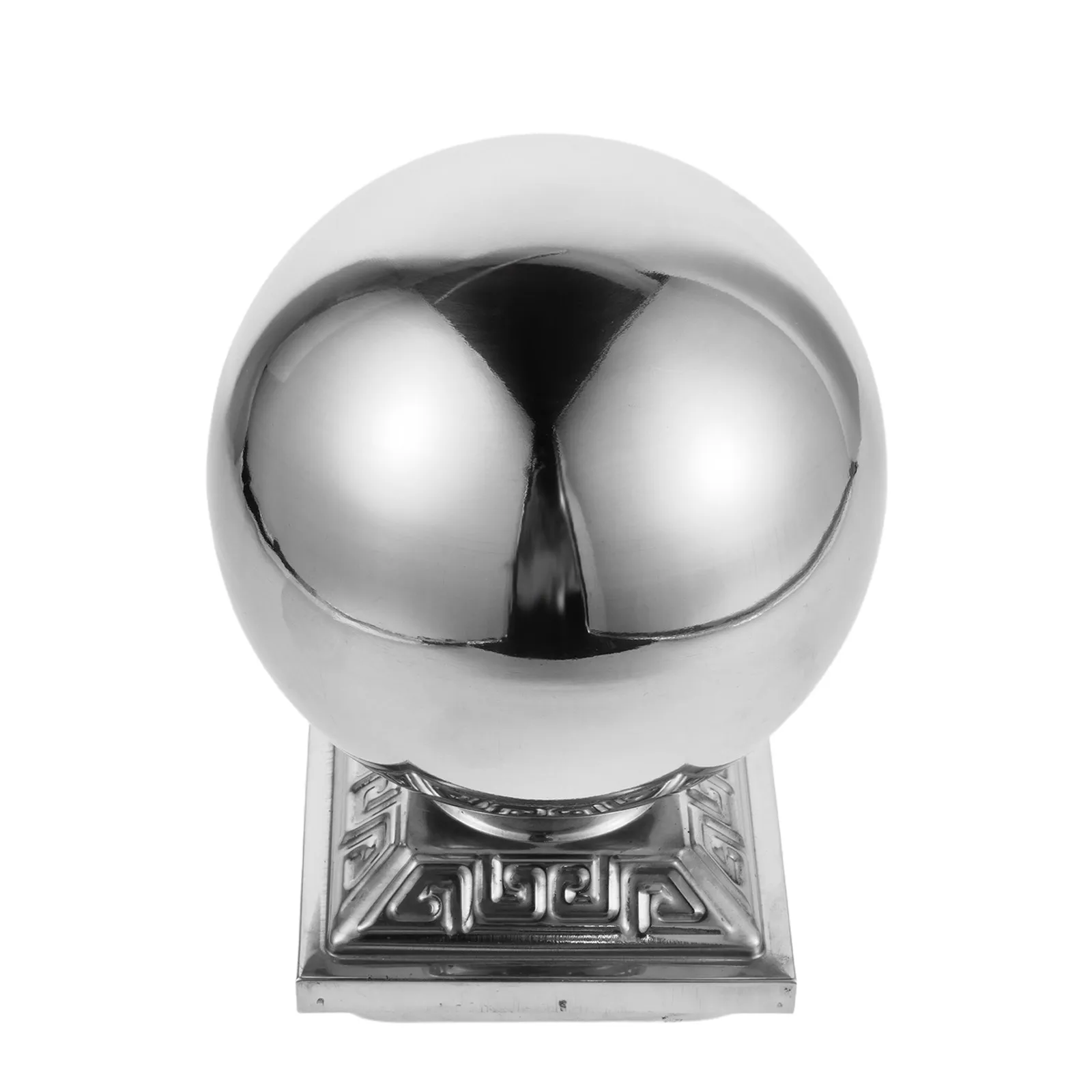 Stainless Steel Handrail Balls for Staircase Indoor Stairs Decorative Round Post Caps Sturdy Metal Finial Topper for Bed Posts
