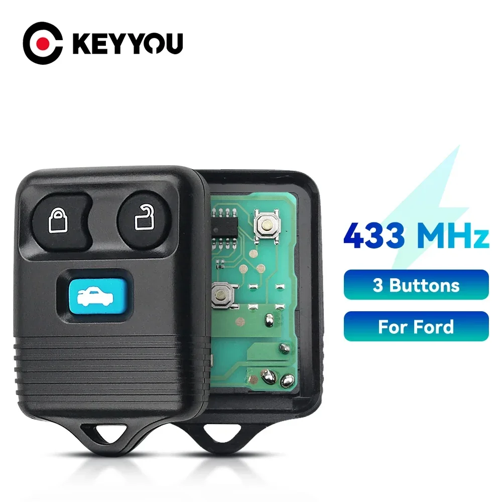 KEYYOU Per Ford Transit MK6 Connect 2000 2001 2002 2003 2004 2005 2006 Fob 3/4 Bottoni Chiave A Distanza Dell\'automobile Keyless Entry