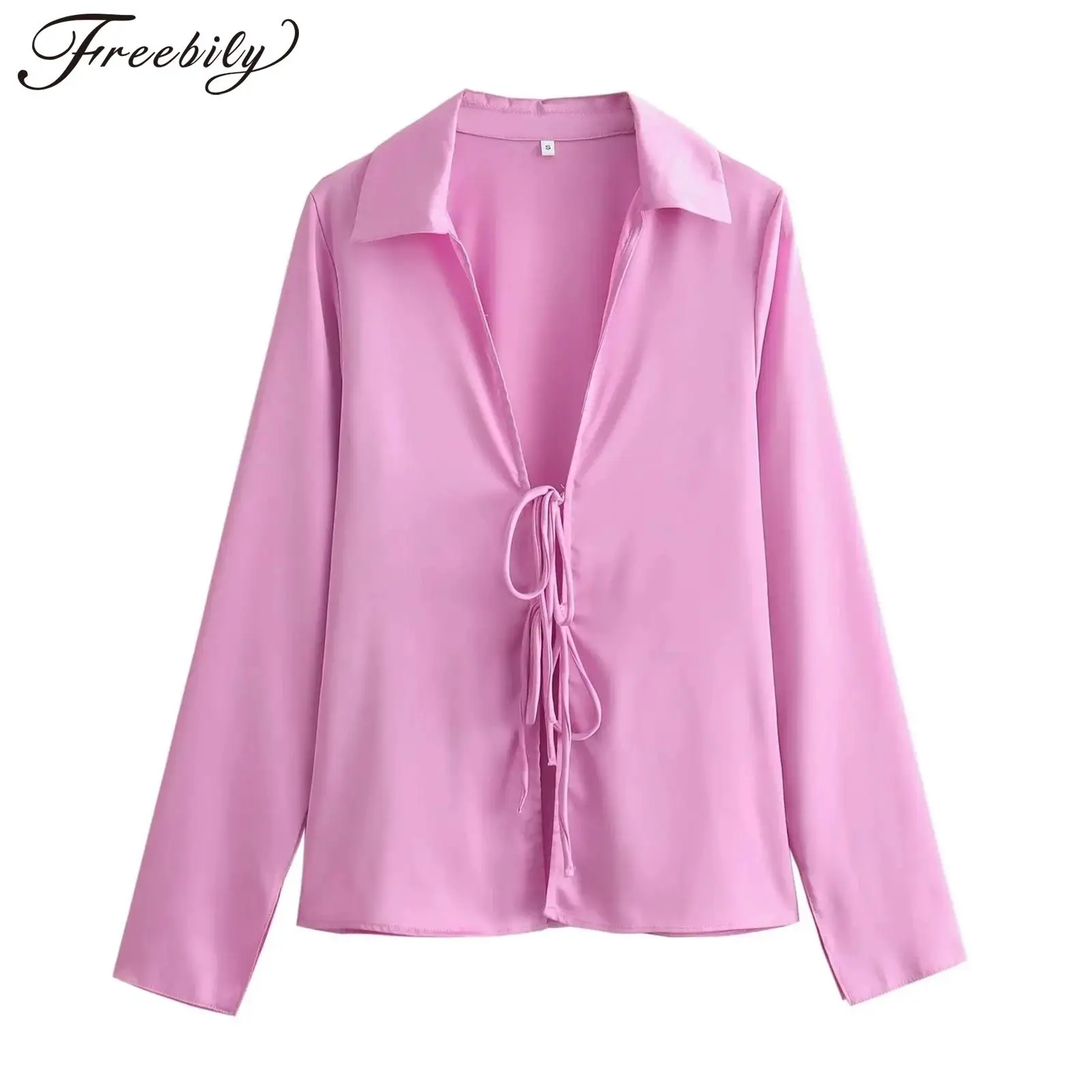 Women Blouse Casual Business High Quality Long Sleeve Lapel Shirt OL Blouses Office Lady Tops Femme Workwear