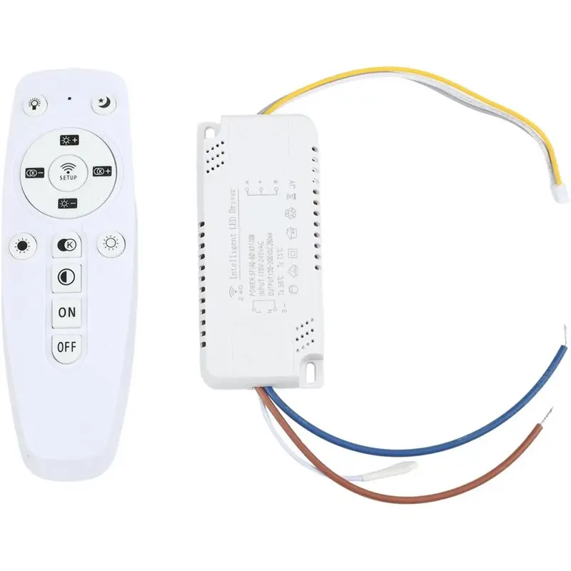 Smart LED Driver 2.4G APP Control Stepless Dimming AC170-245V Input Voltage(40-60) X2 120W Power Transformer
