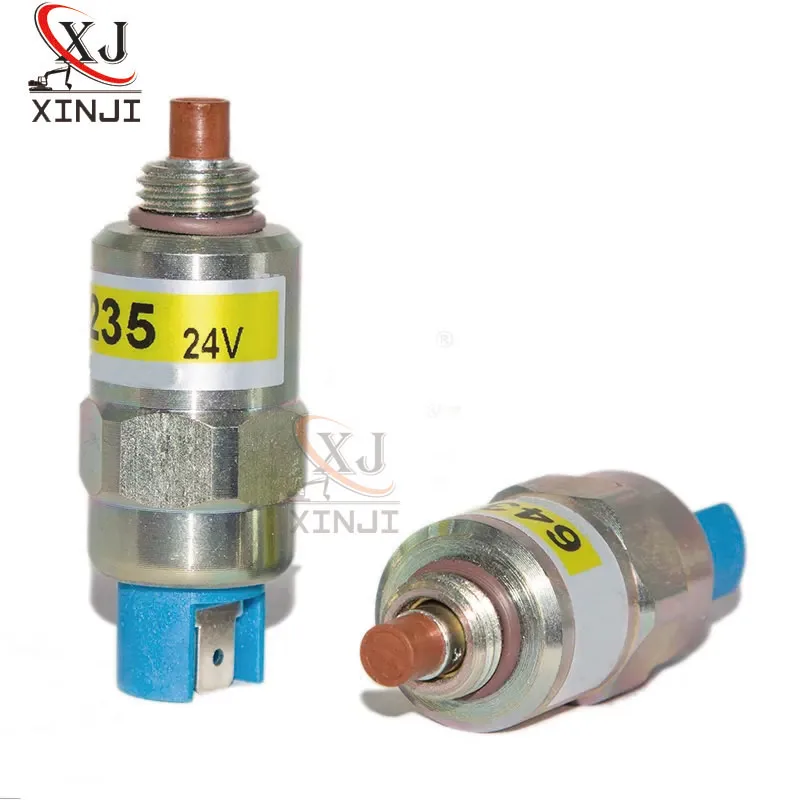 Stop valve Solenoid valve 12V 24V for Excavator machinery 643235