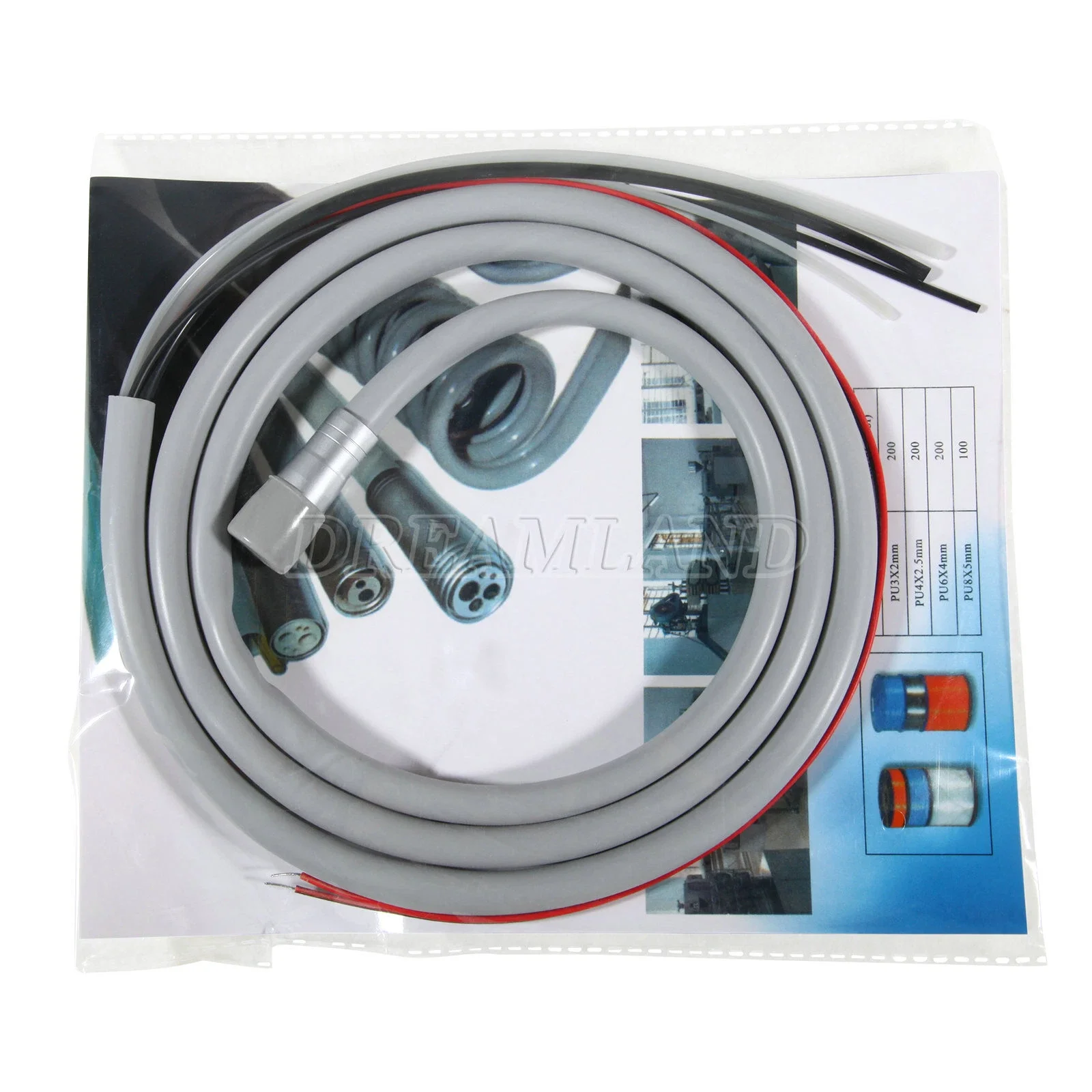 

6-луночная соединительная шланговая трубка для стоматологического оптоволоконного светодиодного высокоскоростного наконечника и пневматического двигателя