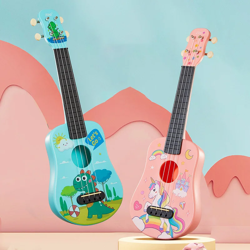 

21 Inch Ukulele One-piece Body 4 Strings Children Ukulele Beginner Musical Instruments Small Guitar Instrument