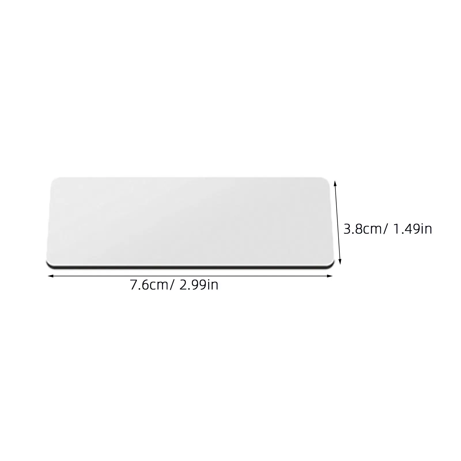 24Sets Name Tag Blank Office Employee Badges Pin Identification Sublimation DIY Conference Work Uniform Badges