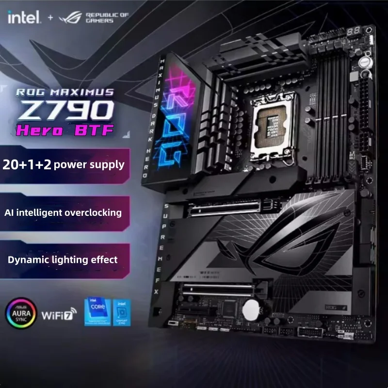 New ROG Maximus Z790 Hero BTF Motherboard Support Intel 12th 13th i3 i5 i7 i9 LGA1700 CPU Desktop Z790 DDR5 RGB ATX Mainboard