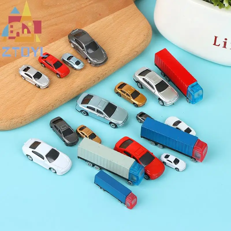 1:100-200 casa de muñecas en miniatura coche camión contenedor modelo de coche de juguete muñeca decoración juguete regalos de cumpleaños para niños