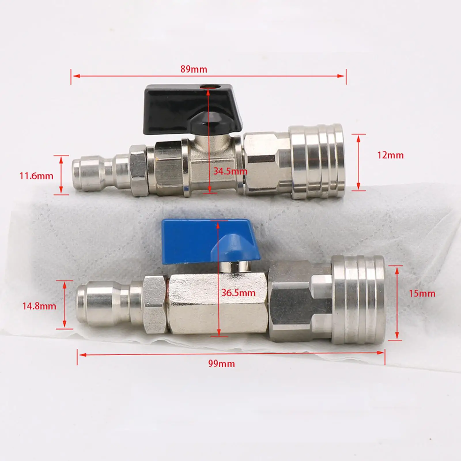 High Pressure Washer Ball Valve Kit Stainless Steel Easy to Install Accessories 3/8 or 1/4 inch for Agricultural Irrigation