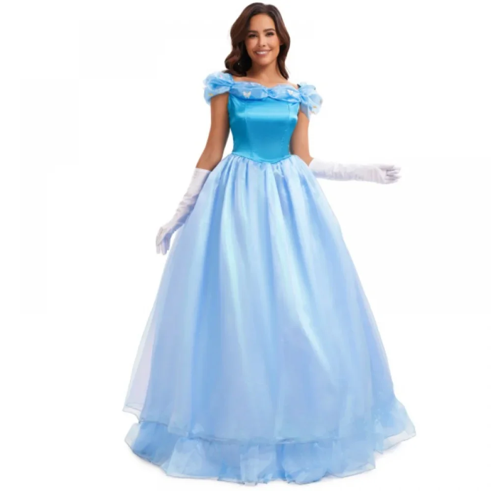 

Halloween Cosplay Costume Women Costumes, Fairy Tale Cinderella Princess Dress, Adult Sexy Cosplay Party Princess Dress