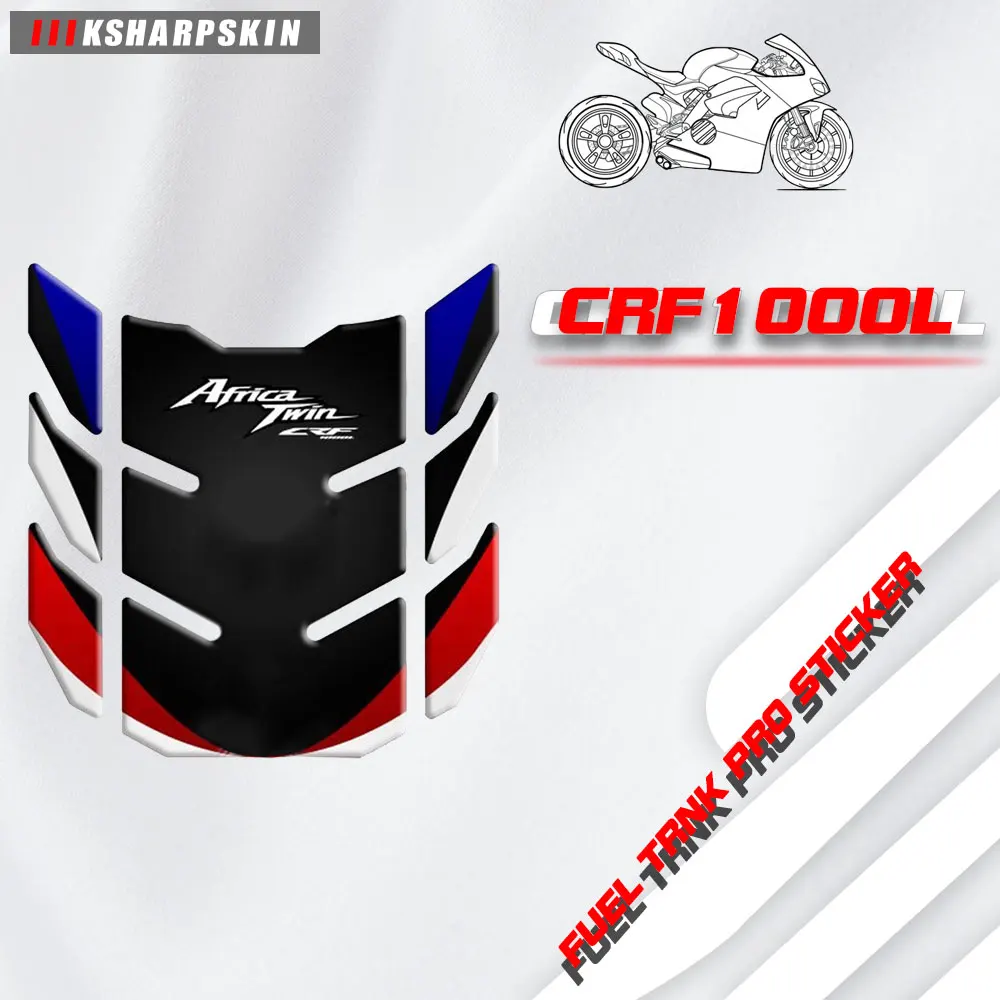 

Fuel tank carbon fiber scratch-resistant stickers motorcycle stickers fish bone decals for HONDA CRF1000L