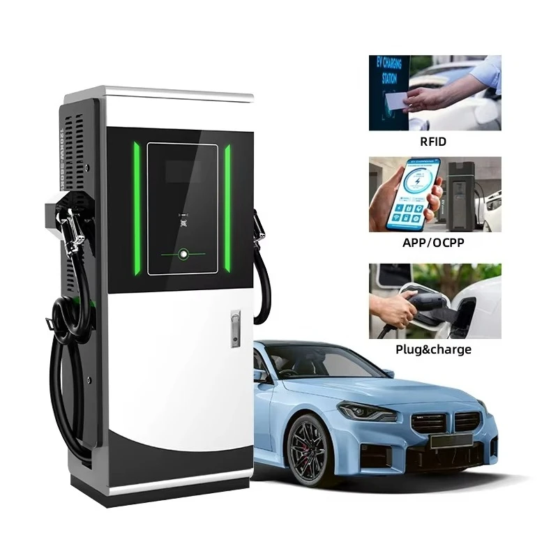 Commercial 60kw-80kw CCS2 Ev Charging Station OCPP Electric Car DC Fast Charger Pile Floor-Mounted Charging Station