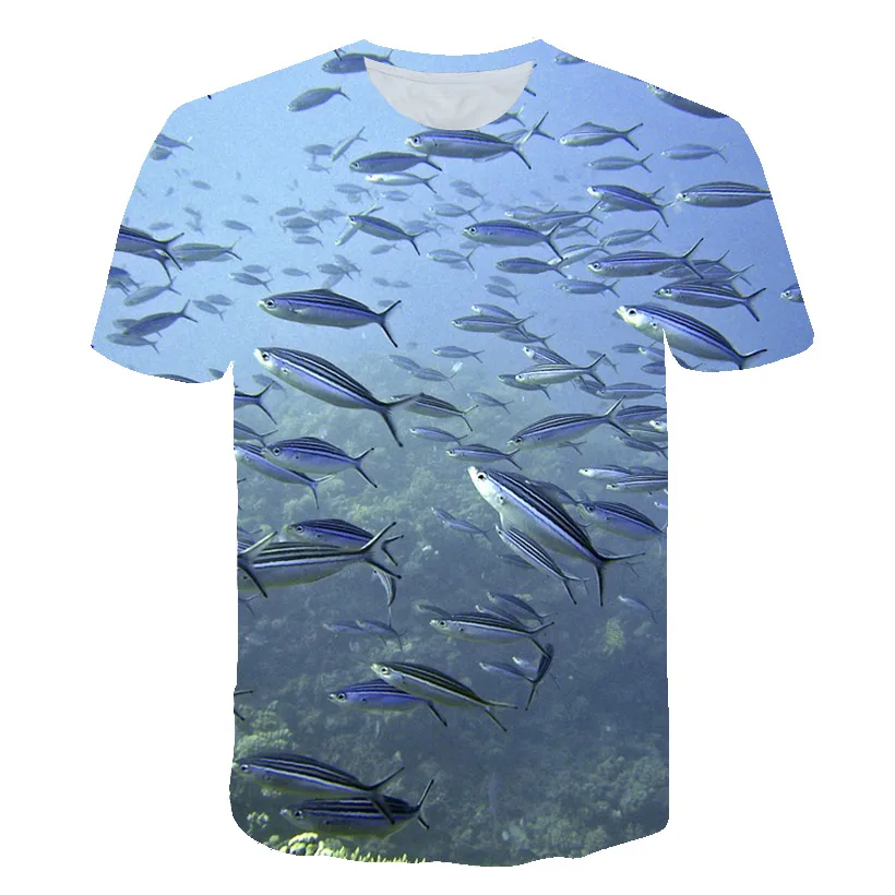 2022 Summer Fishing Graphic T-shirt For Men Fashion Casual Natural Style Pattern T-shirt New 3D Print Sport Short Sleeve T-shirt