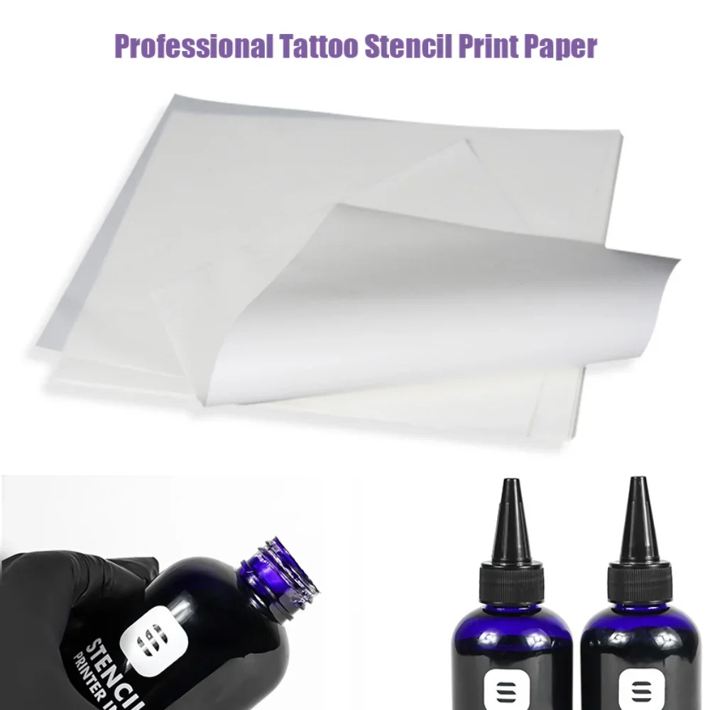 100/200/500pcs Tattoo Stencil Print Paper A4 For New Technology Tattoo Transfer Inkject Ink Transfer Machines Tattoo Accessories