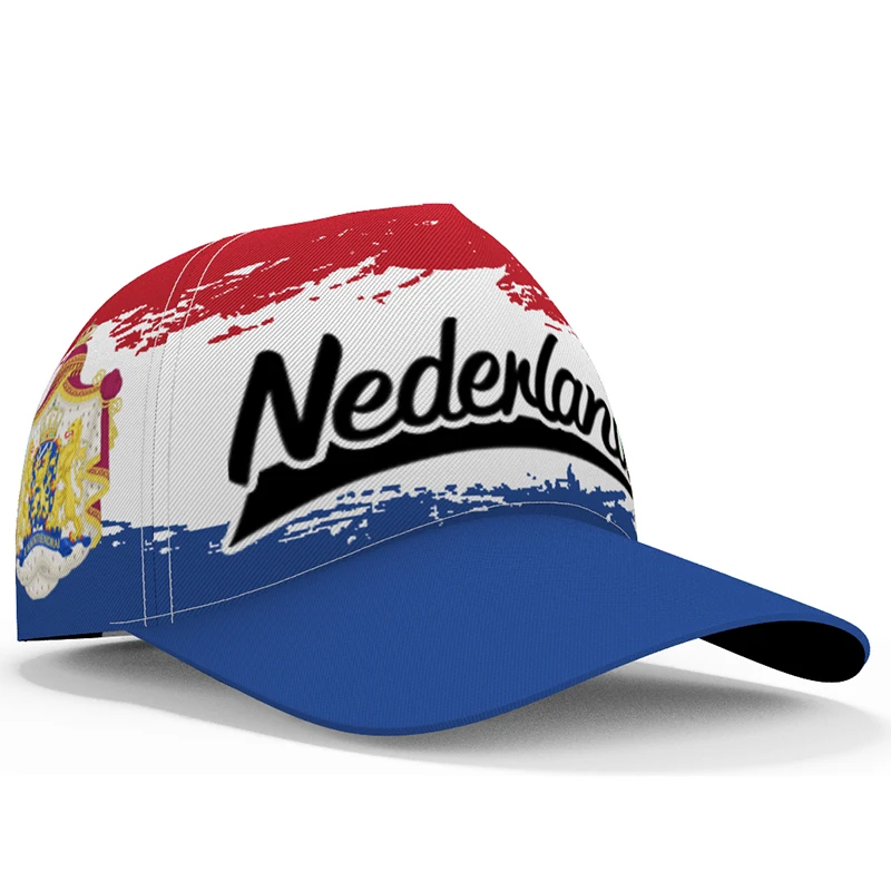 Netherlands Male Youth Diy Free Custom Name Number Photo Nld Hat Nation Flag Nl Kingdom Holland Dutch Casual Baseball Cap