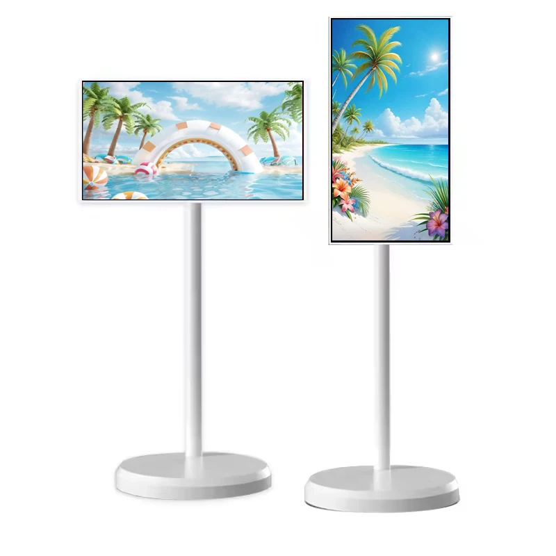 

22-Inch Portable Smart TV with Android Touch Screen Live Broadcast All-In-One Machine Indoor Display Floor Stand