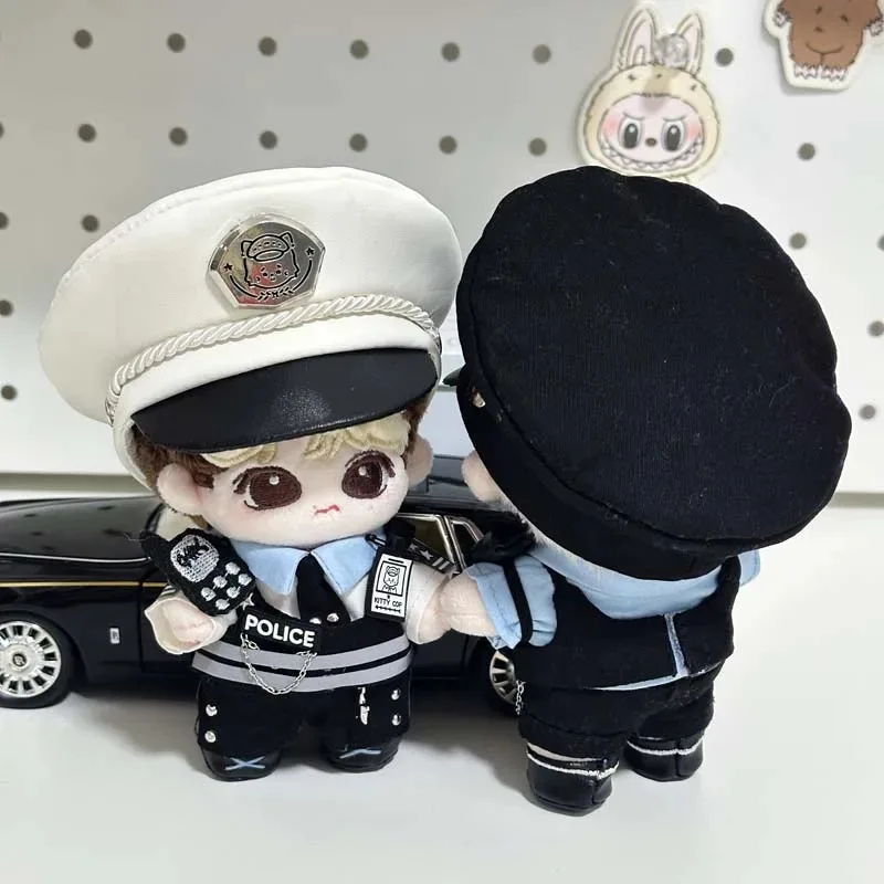 10 cm Plüschtier Kleidung Katze Polizist Uniform 10 cm Hund Coole hübsche Jungen und Mädchen Geburtstagsgeschenke