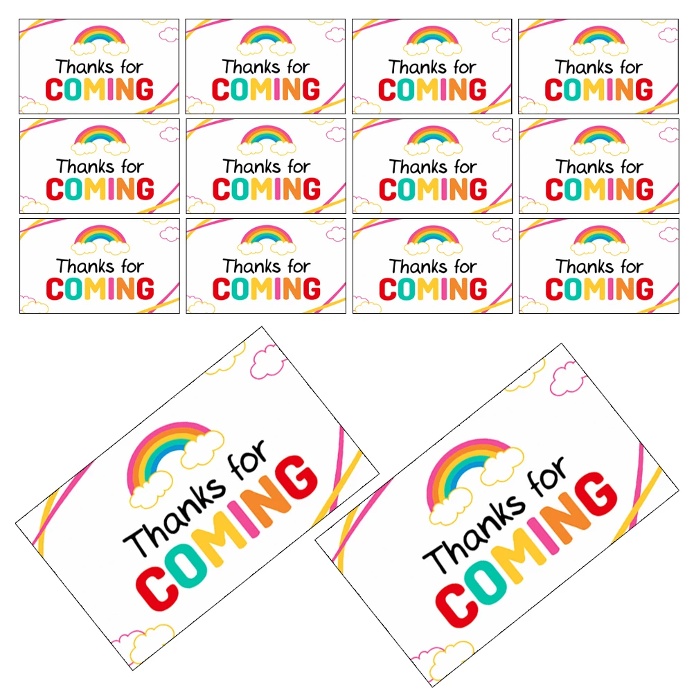 

50 Pcs Thank You Cards Elegant Design Versatile Use Thick Paper Printing Blank Business Appreciation Notes Greetings Postcards