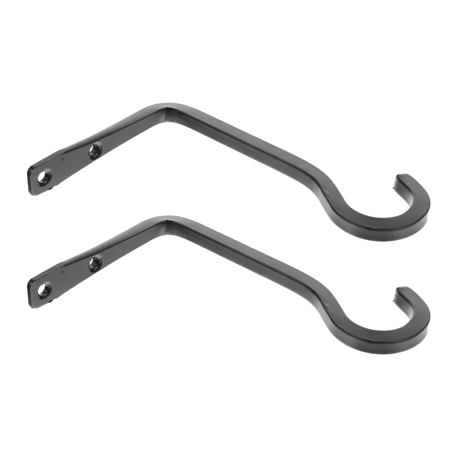 

2 Pcs Metal Wall Hooks Durable Iron Plant Hangers for Balcony Garden Simple Installation Space Saving Flowerpot Bracket Wall