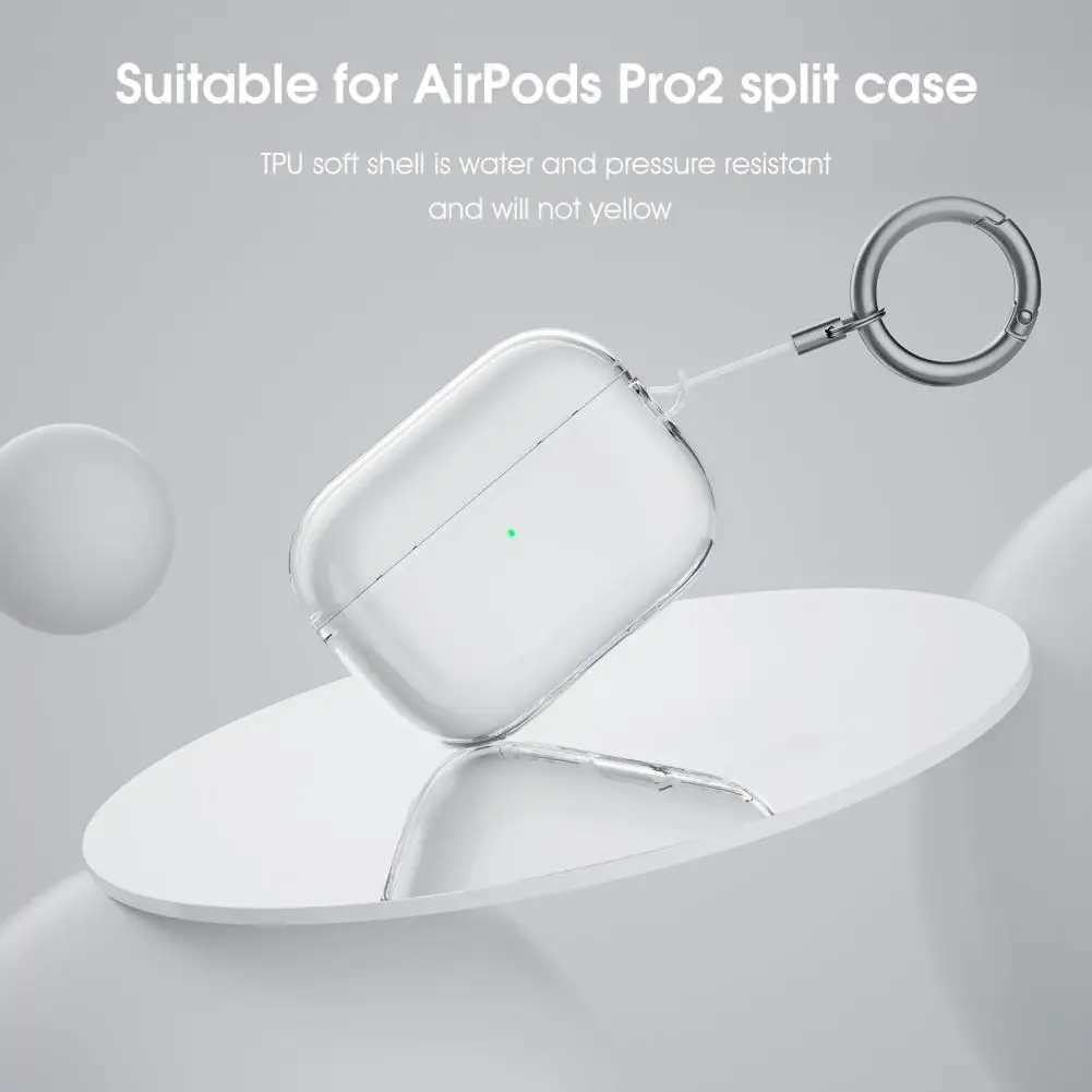 Funda protectora transparente excelente para auriculares con cierre completo de 360 grados a juego perfecto