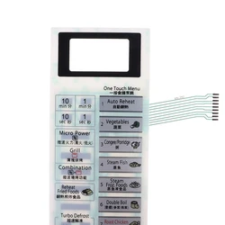 1pcs Microwave Oven Membrane Switch For Panasonic NN-GT546W Microwave Oven Panel Touch Button Repair Parts 205x80mm