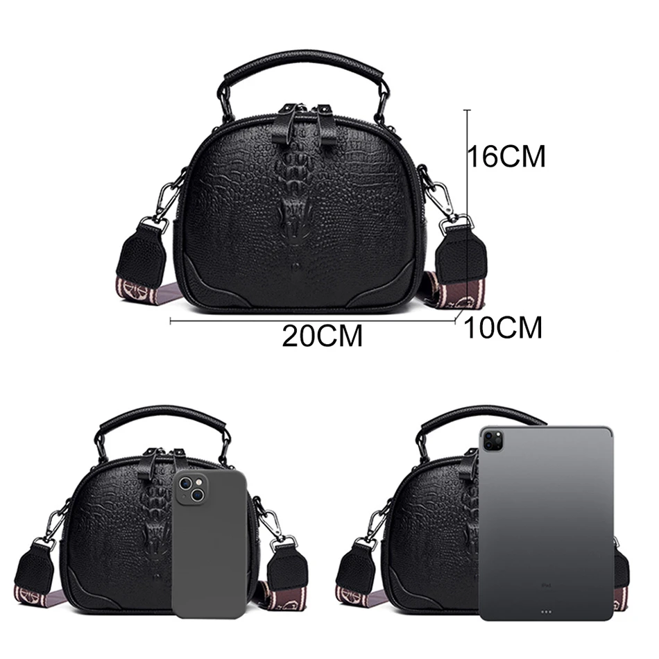 Women\'s Shoulder Handbag Fashion 2023 Trend Luxury Designed Bag Female Crocodile Pattern Material High-quality Soft Leather Bag