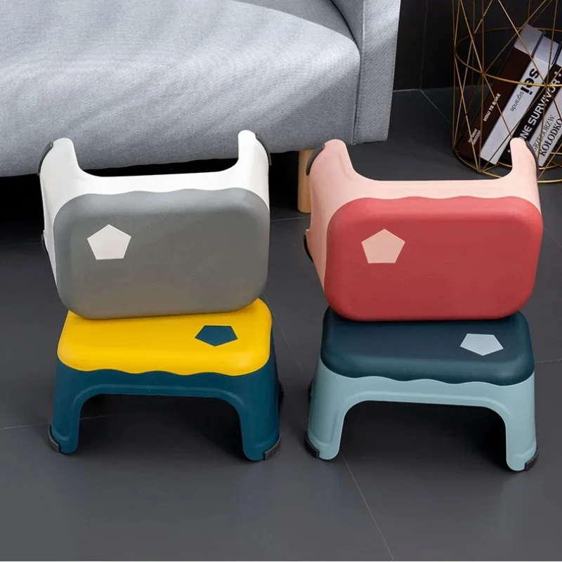 

Modern Ottomans Multifunctional Bathroom Living Room Low Stools Portable Shoe Changing Stool Small Vanity Makeup Footstools