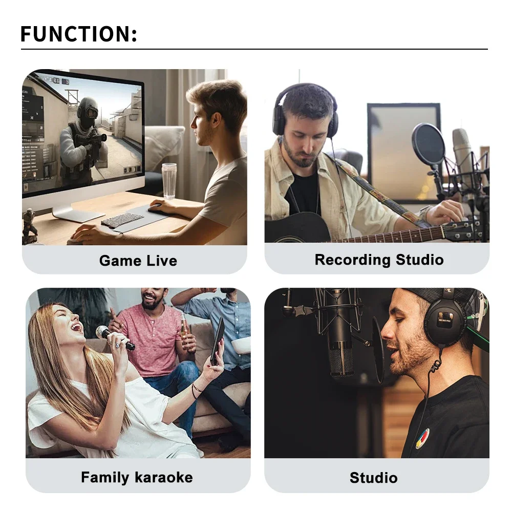 ميكروفون ديناميكي قلبي معدني 55SH لمرحلة الغناء ميكروفون سلكي احترافي لتسجيل الكاريوكي بالأداء المباشر