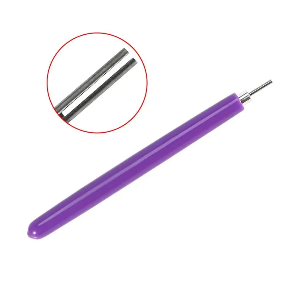 3PCS Slotted Pen Quilling Paper Tools Needle Pins Plastic DIY Quilling Tool Stainless steel Elbow Tweezer Paper Quilling Tools
