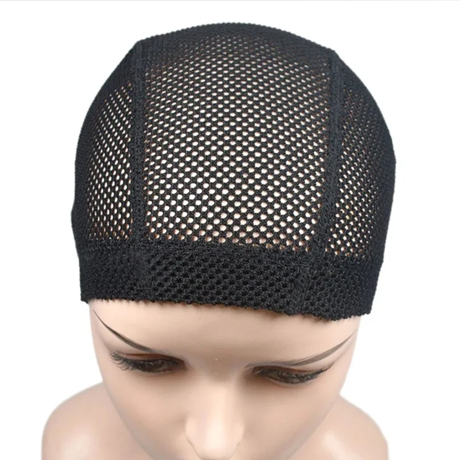 

1-5 Pcs Wig Cap Black Crochet Wig Caps Stretchable Mesh Wigs Caps Non Slip Hair Nets Weaving Cap for Making and Keeping Wigs
