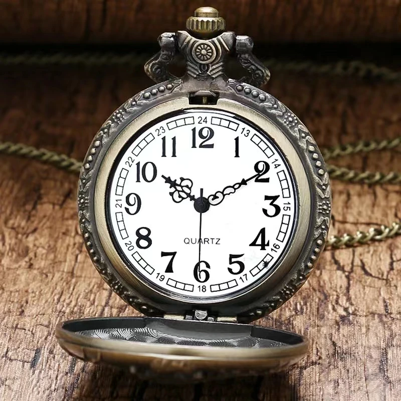

Vintage Bronze Pendant Best Gift Vintage Soviet Sickle Hammer Communist Style Quartz Pocket Watch For Men And Women