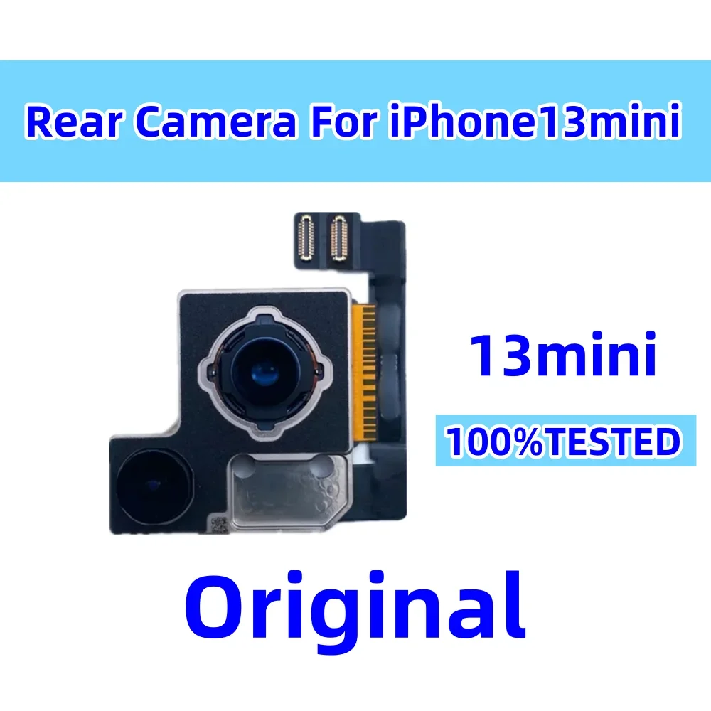 RLZCXZ Disassembly Rear Camera for iPhone, 14 Plus, 13, 12, 11 Pro Max, Back Camera, Main Lens, Flex Cable, In Stock