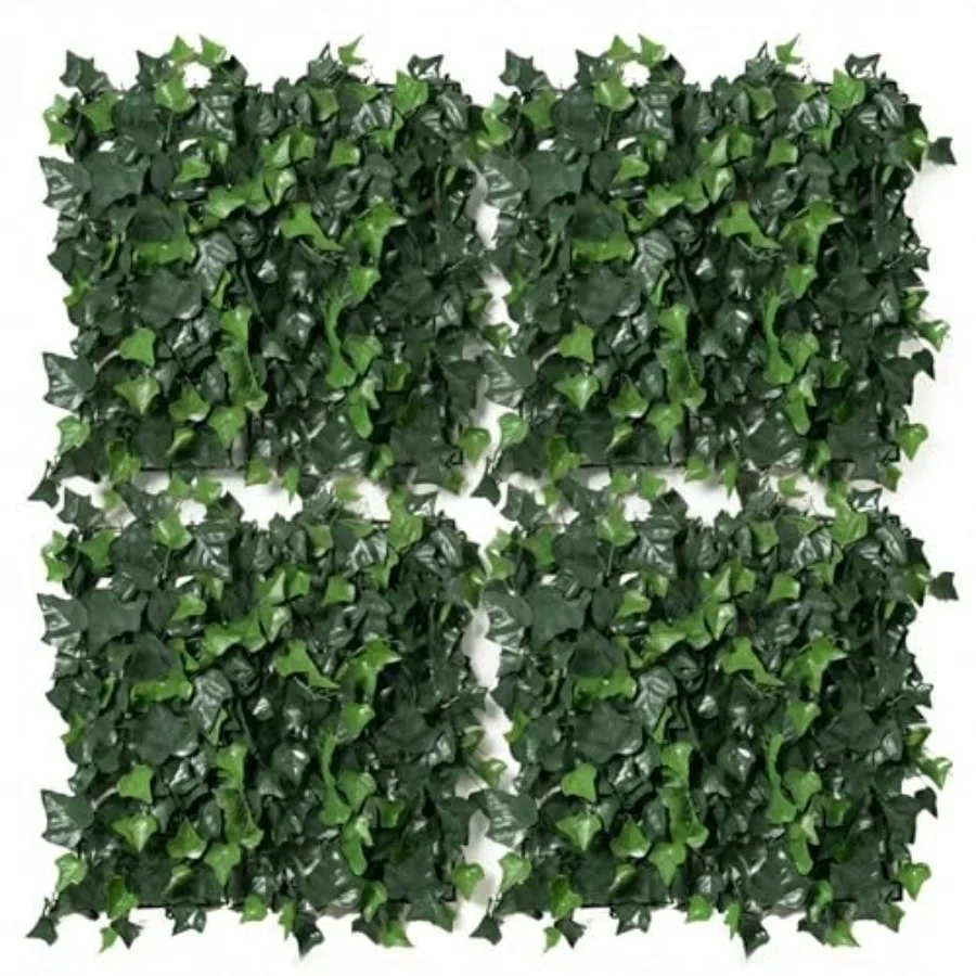 

GreenSmart Premium Artificial Grass Wall Panels Realistic Plant Greenery Privacy Panels for Fence Garden Patio Balcony Fade Res