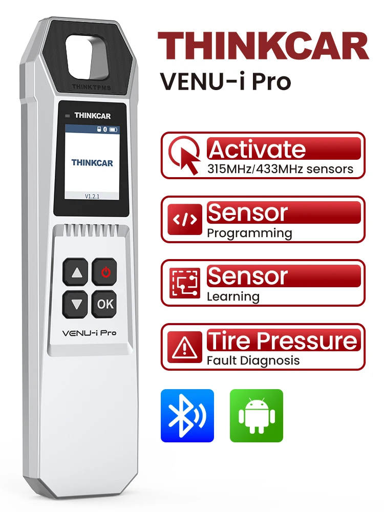 THINKCAR VENU 90 Car Tire Pressure Diagnose Tool Automotive TPMS Sensor Programming Learning Activator For ThinkTool Pro 689BT