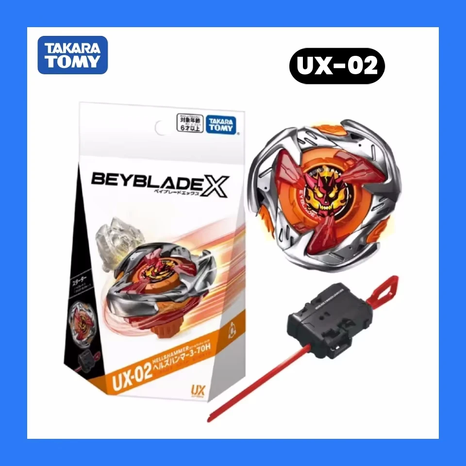 Takara Tomy Beyblade X UX-02 Starter Hell\'s Hammer 3-70H