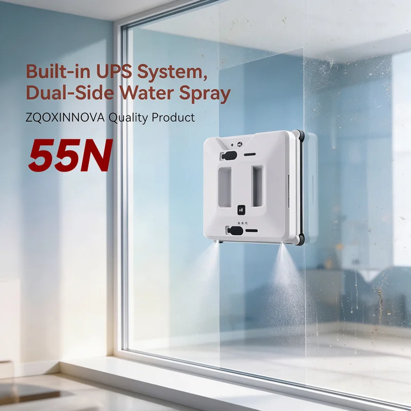 55N UPS Window Cleaning Robot Vacuum Electric Glass Washer with Remote Control Home Appliance Floor Mop for Cleaning
