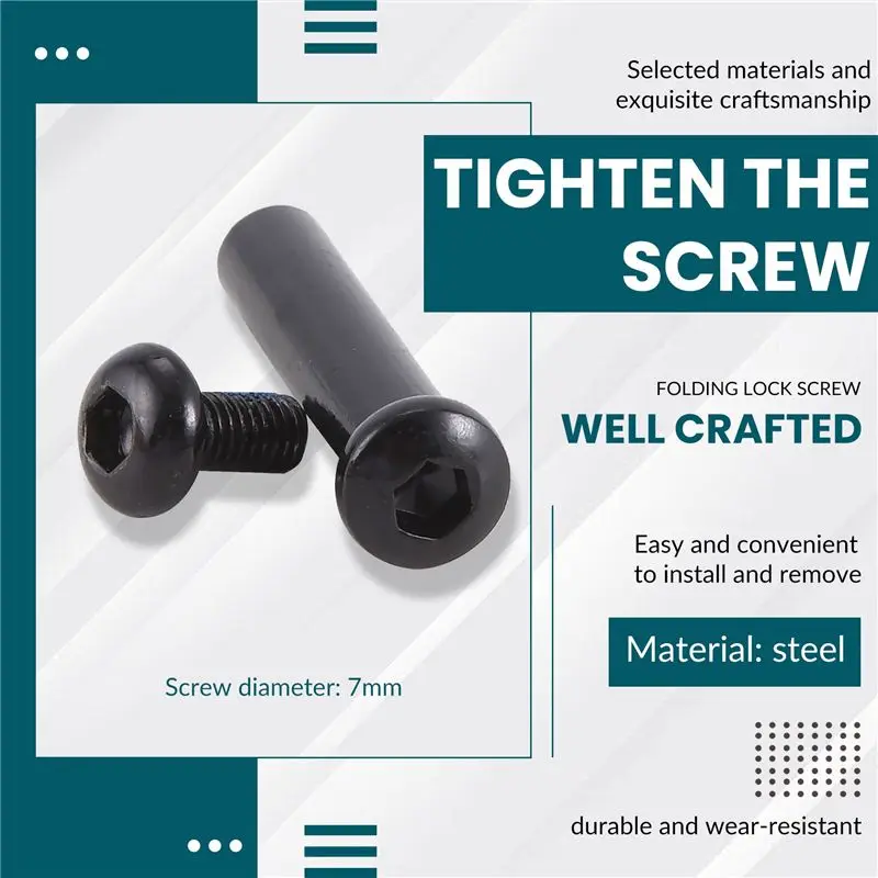 AB61-Folding Lock Screw Pull Ring Screw Assembly For Ninebot MAX G30 Electric Scooter Replacement Parts