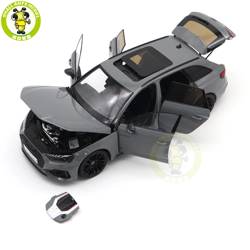 1/18 AUTOKOL RS4 RS 4 Avant 2022 B9 KengFai Diecast Model Toy Car Gifts For Husband Father Boyfriend