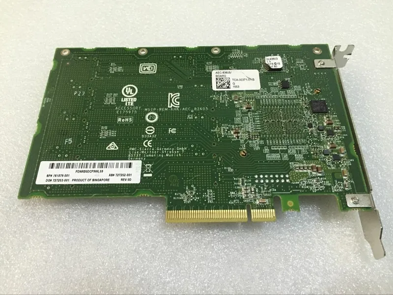 AEC-83605 761879-001 727252-Expansão 001 727253-001 Smart Array PCB 12GB