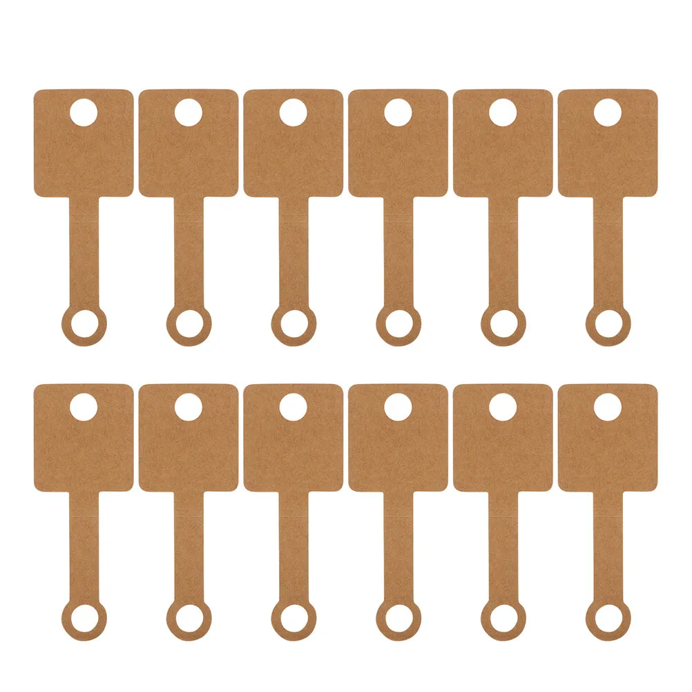 

50Pcs Necklace Tag Cards Jewelry Display Holders Self-Adhesive Folding Cards Pendant Packaging Label Supplies Jewelry Tags