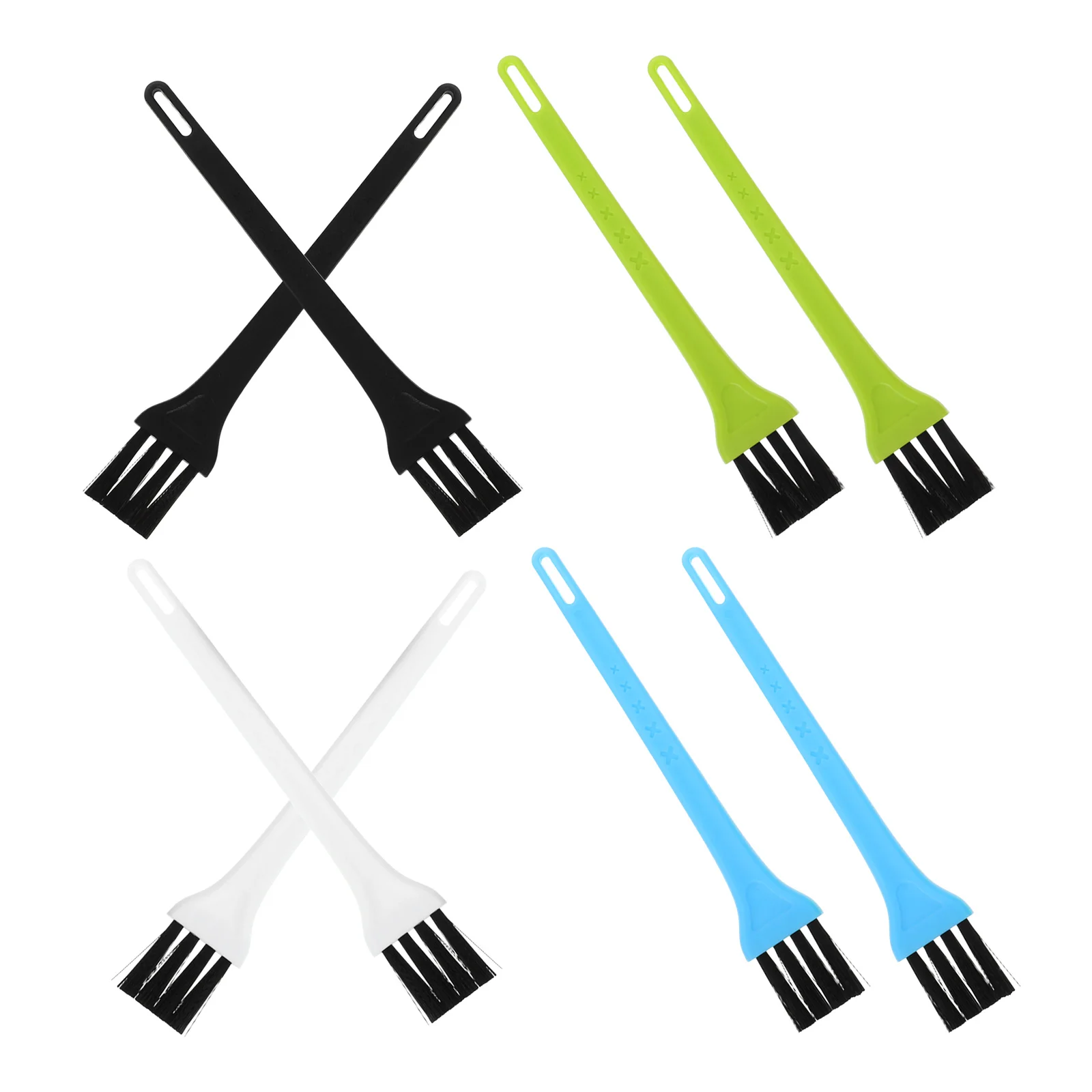 

Stylish Nylon Small Cleaning Brushes 8pcs For Keyboard Computer Crevice Desk Appliances Car Interior Cleaning Tools