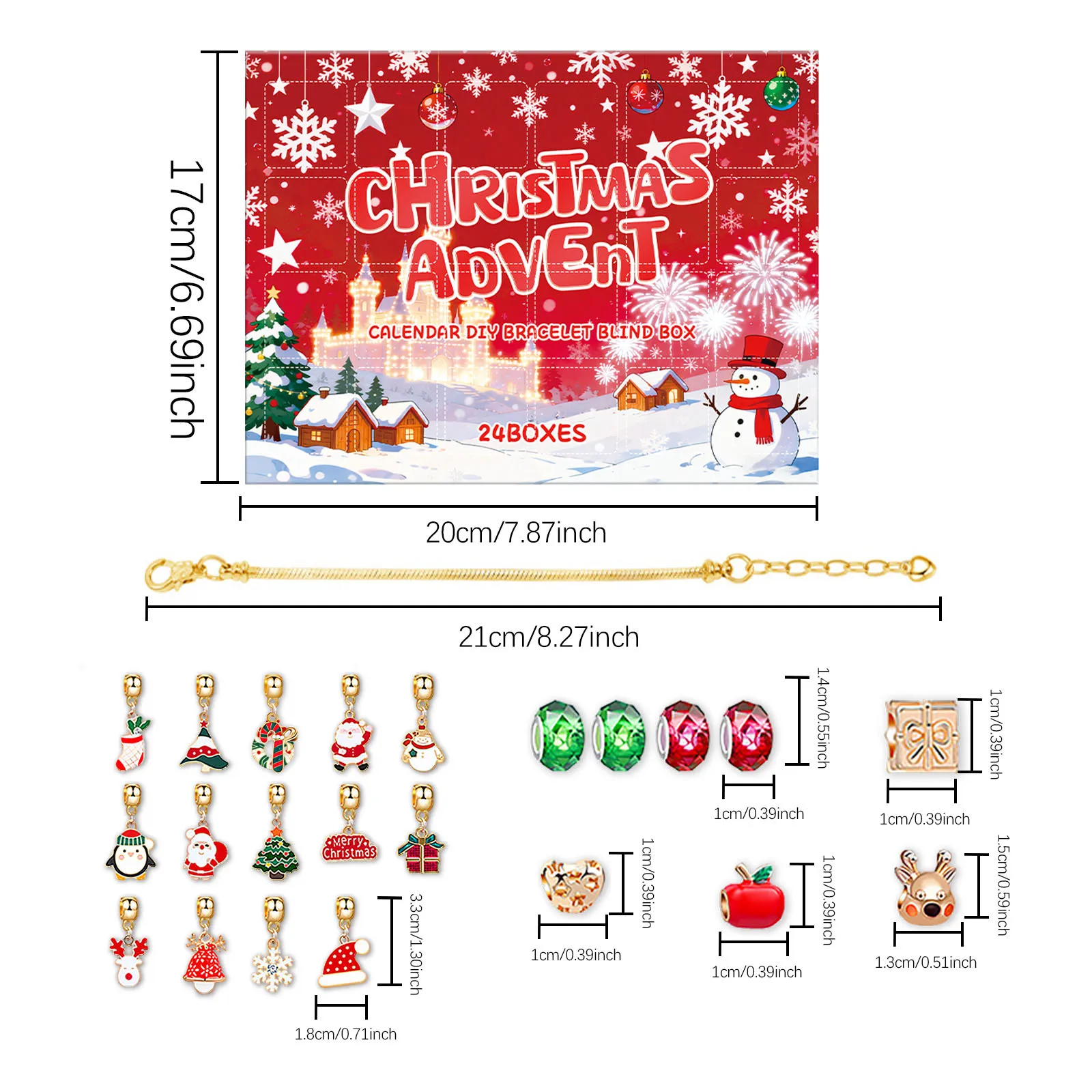 Rechargeable Kitchen Scale with Timer Advent Calendar 2025 Girls Bracelet 24 Day Xmas Countdown 30 Second Timer for Hand Washing