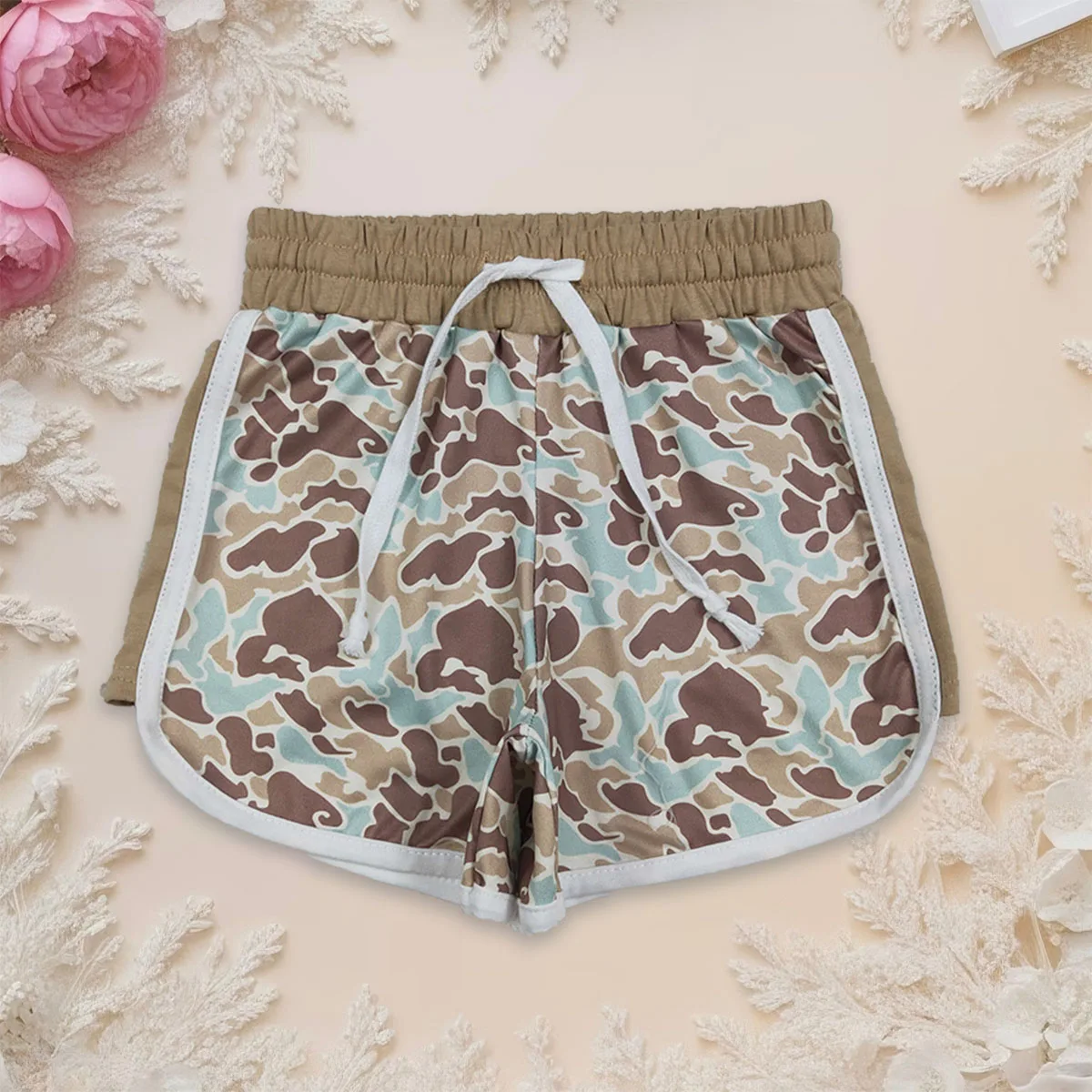 

Kids Baby Girl Green Southern Camo Southern Shorts Bottoms Clothing Comfortable Children Toddler Fashion Wear Clothes Wholesale