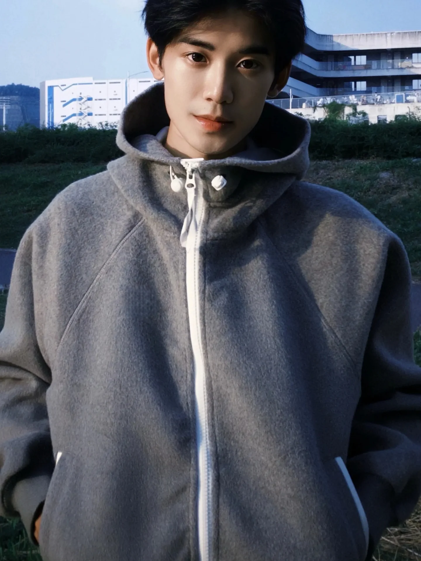 

Thiened Woolen Cotton Jaet Men's Winter Warmth Retro American Sle Simple Design Coat Youth ular Loose Fit Zipper