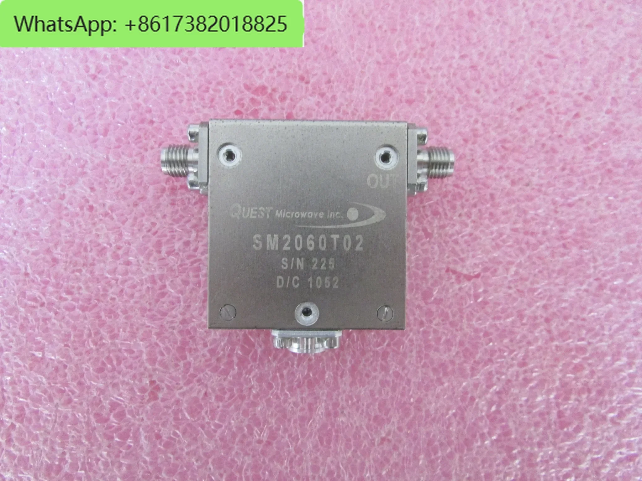 QUEST SM2060T02 2-6GHz 50W SMA mother RF microwave coaxial isolator