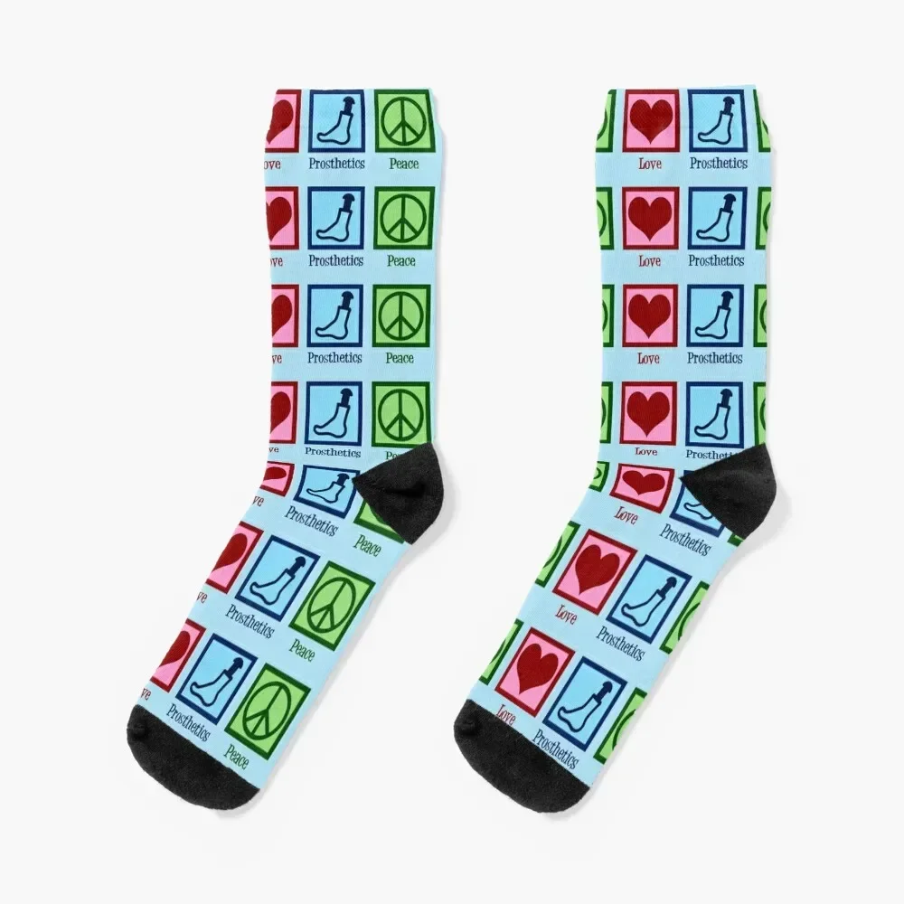 Peace Love Prosthetics Socks christmas gifts kids Mens Socks Women's