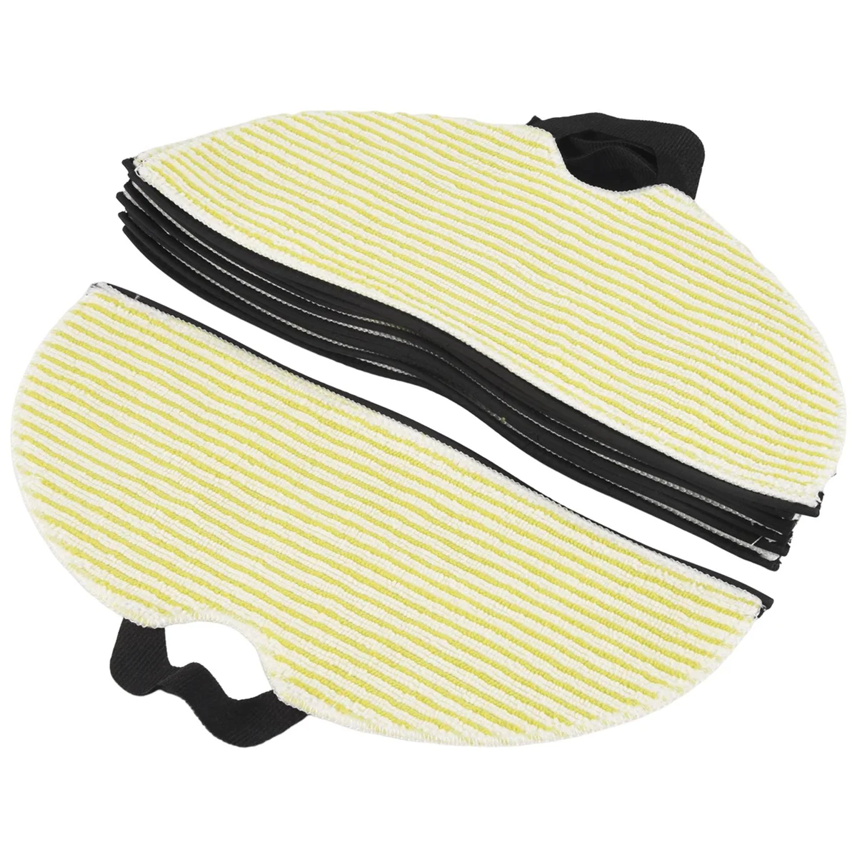 منصات مسح المايكروفايبر من AIUltra ، مكنسة روبوت ، أرقام طراز ، سمك القرش RV2610WA ، منظمة العفو الدولية ، 10 عبوات ، أصفر ورمادي