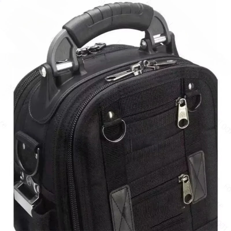 New Large Capacity Multi-Function Tool Bag, Multi-Zipper Multi-Compartment Design, Durable Storage Case