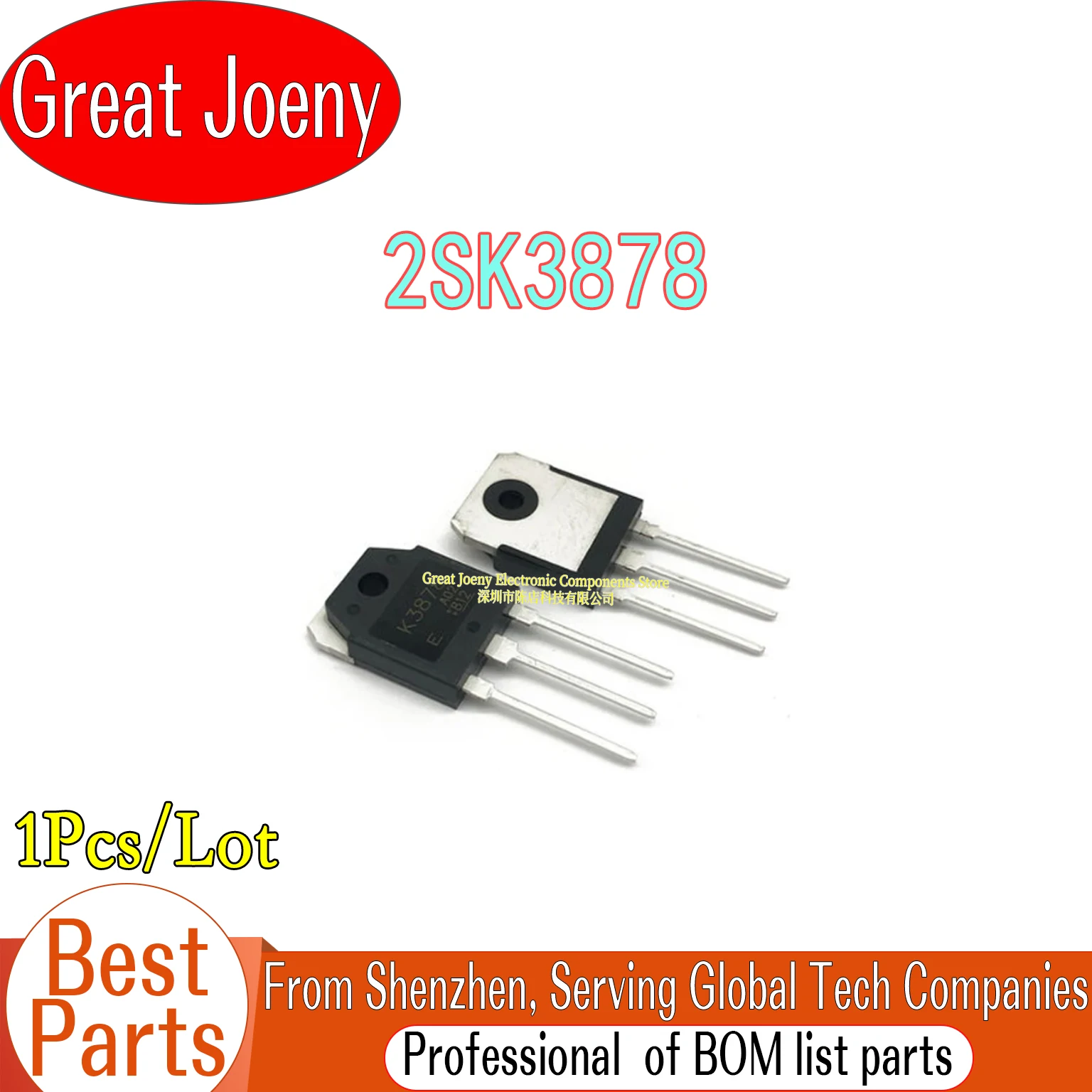 

100% New Original K3878 2SK3878 IC Chipset TO-3P